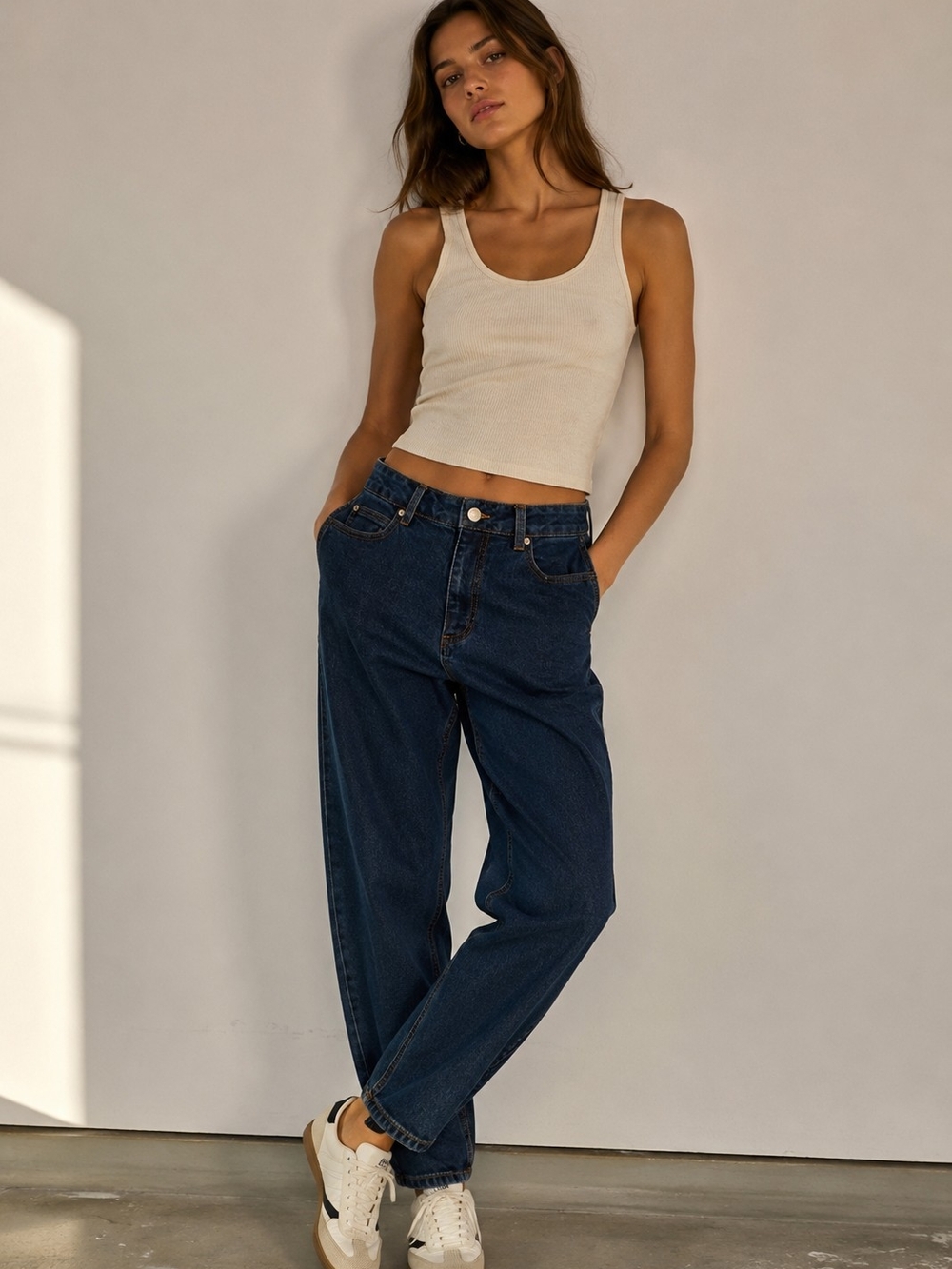 Twik Organic Cotton High-Waisted Mom Jeans – Size 26